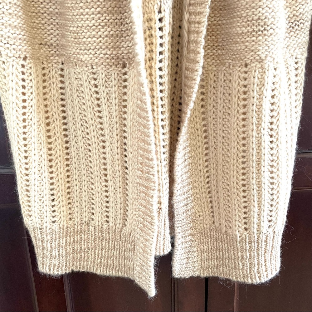 SPELL & The Gypsy Cozy Corner Cardigan Fringe Sleeve Open Front Boho Beachy S/M - Picture 6 of 16
